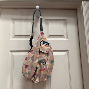 NEW! Kavu Mini Rope Sling Bag - Geometric style, Neutral colors